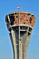 Vukovar water tower, Croatia