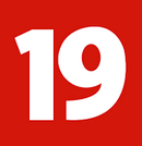 A red square with "19" in white text.