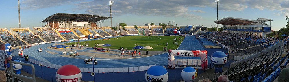 Stadion im. Zdzisława Krzyszkowiaka podczas mityngu lekkoatletycznego w 2011 roku