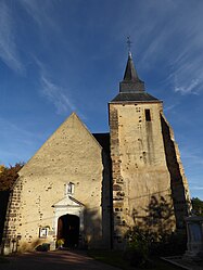 The church in Les Ressuintes