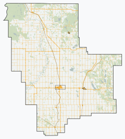 Busby is located in Westlock County