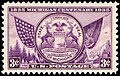Image 44Commemorative stamp, issue of 1935, celebrating the 100th anniversary of Michigan statehood. (from Michigan)