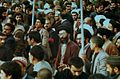Current Iranian leader,Ayatollah Ali Khamenei, in a Revolutionary protest in Mashhad