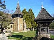 All Saints Church designed by Haig in his adopted village of Grayswood