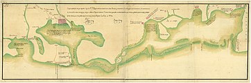 Real Cuerpo de Ingenieros 01/01/1794 Rodrigo Ledesma Croquis copiado por otro que adquirio el zelo del Sor. dn. Joaquin del Sasso (Coronel de las Reales Exercitos y Comandante General del que se alla â la banda del Norte destinado contra la frontera de la Colonia enemiga) que entregó su señoria al Yngeniero ordinario dn. Antonio Conesa que se alla mandando estas obras de Trinchera y debolvió copiado corregido y añadido con las noticias que se han podido adquirir de varias practicas