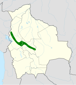 Distribución geográfica del piscuiz gorginegro.