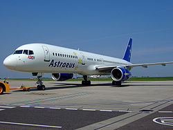 Eine Boeing 757-200 der Astraeus