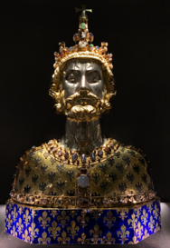 A bust of Charlemagne
