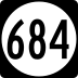 State Route 684 marker