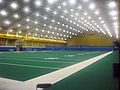 Indoor football field of the Cost Sports Center