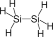 Structural formula of disilane