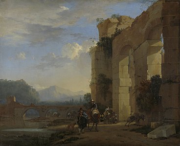 Italian Landscape with the Ruins of a Roman Bridge and Aqueduct, undated, oil on canvas, Rijksmuseum, Amsterdam