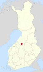 Lage von Haapajärvi in Finnland