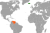 Location map for Iceland and Venezuela.