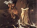 Ruggiero Rescuing Angelica, Jean Auguste Dominique Ingres (1819), based on Orlando Furioso