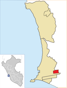 Location of Carmen de la Legua Reynoso in the Constitutional Province of Callao