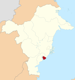 Location within East Kalimantan