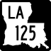 Louisiana Highway 125 marker