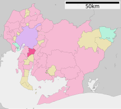 Location of Ōbu in Aichi Prefecture