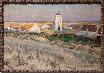 L'Église des dunes de Mariakerke, vers 1891 Collection privée