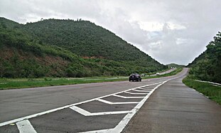 Autopista José M. Dávila Monsanto (PR-53) heading east in Guayama