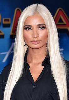 Pia Mia at the Los Angeles premiere of Spider-Man: Far From Home in June 2019