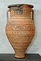 A pithos from Crete, ca. 675 BC. Louvre; This is the original pithos Hesiod described; the box probably looked like that.