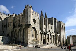 Le Palais des papes d'Avignon.