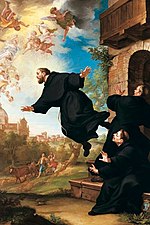 Painting of Saint Joseph of Cupertino, at Church of Saint Joseph of Cupertino, Osimo, Italy