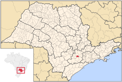 Location of Votorantim in São Paulo