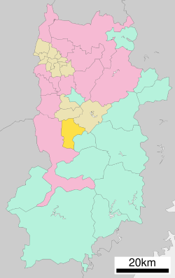 Location of Shimoichi in Nara Prefecture