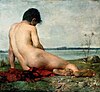 Male nude by Maurycy Trębacz, 1887