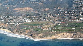 Vista área do Trump National Golf Club