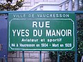 Rue Yves-du-Manoir à Vaucresson (Hauts-de-Seine)