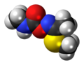 Space-filling model of (E)-Methomyl