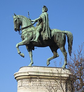 Statue équestre d'Étienne Marcel (1888), hôtel de ville de Paris.