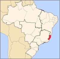 Ligging in Brasilië