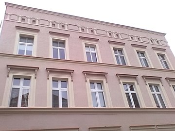 Detail of the upper elevation