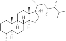 Skeletal formula of dinosterane