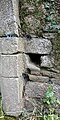 Set of (at least) 3 drawbar slots at Churchclara Church ruin, Co. Kilkenny