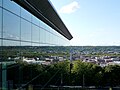 North face of EMPAC with glass façade