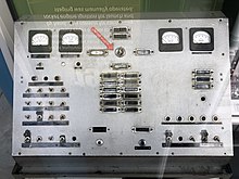 Explorer 1 launch control console on display at Huntsville Space museum