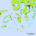 Posizione del villaggio di Falevai, sull'isola Kapa.