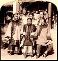 Image 23Wealthy Chinese women with bound feet (Beijing, 1900). Foot binding was a symbol of women's oppression during the reform movements in the 19th and 20th centuries. (from History of feminism)