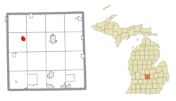 Location within Clinton County