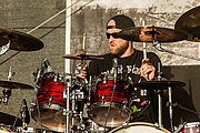 Drummer Michiel Van Der Plicht