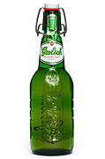 Unopened Grolsch beer bottle