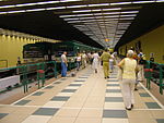 Pendeltågsstationen.