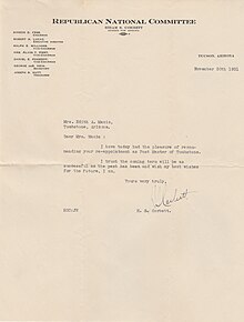 Hiram Corbett Recommendation Letter Nov 30 1931