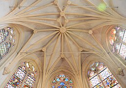 Houchin, église St Omer, voûte du choeur